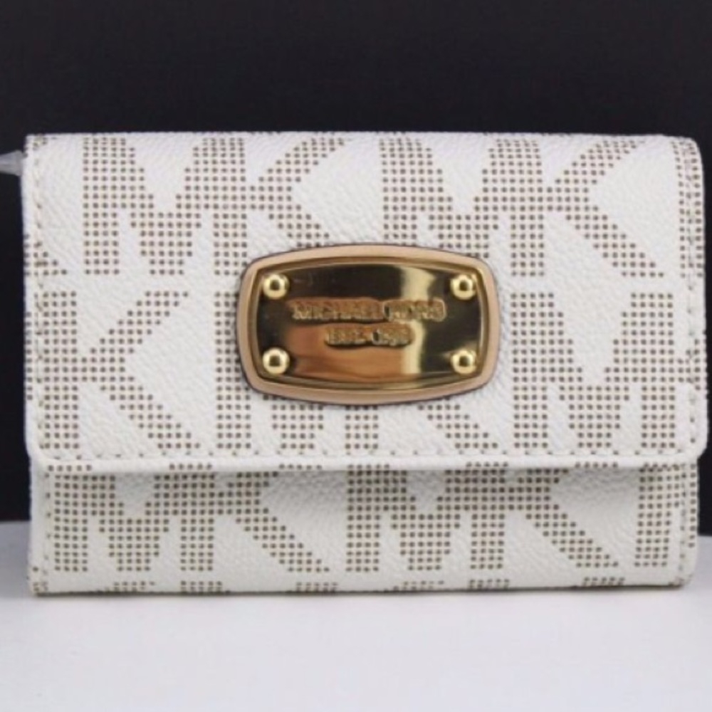 COPY - MK Sign PVC Flap Coin Purse ID Wallet orde…